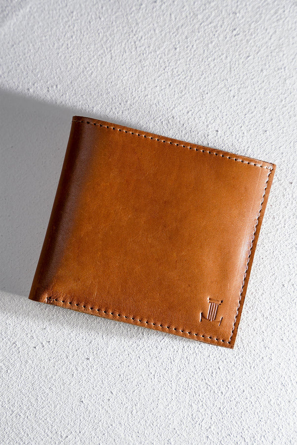 Mens original leather wallet in tan colour by JULKE
