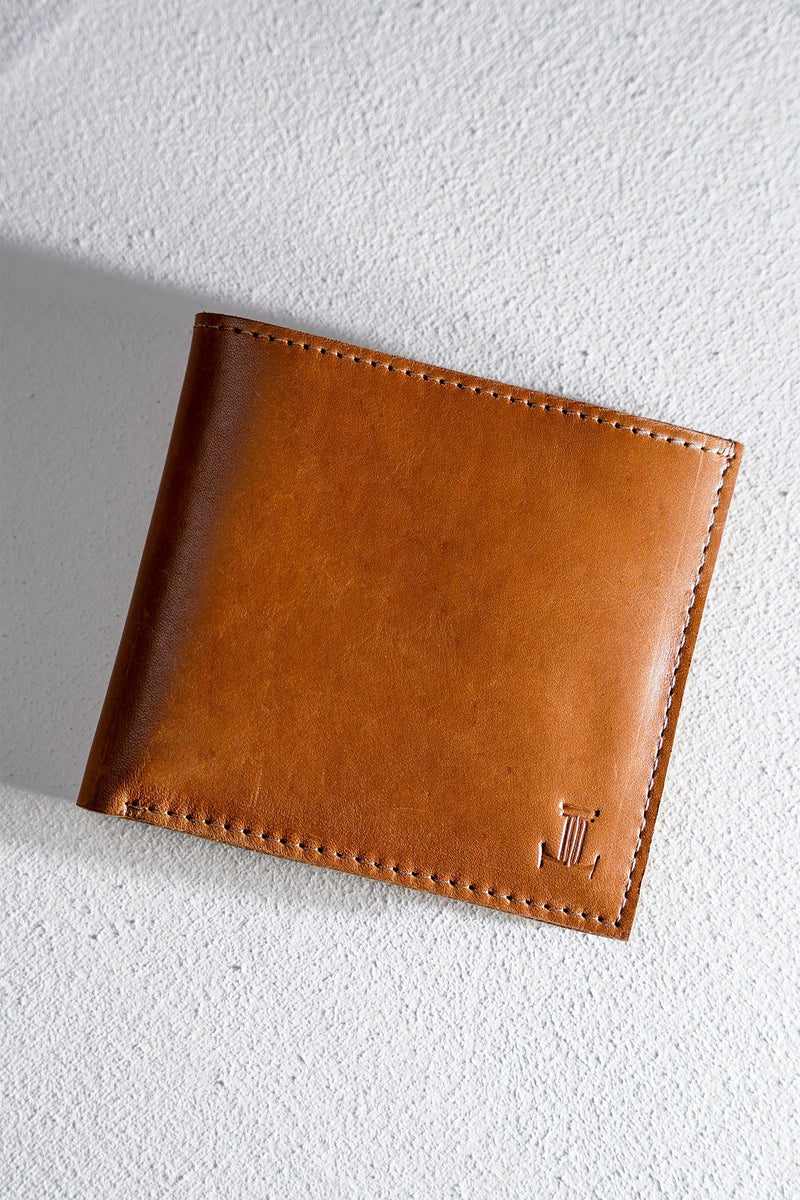 Mens original leather wallet in tan colour by JULKE
