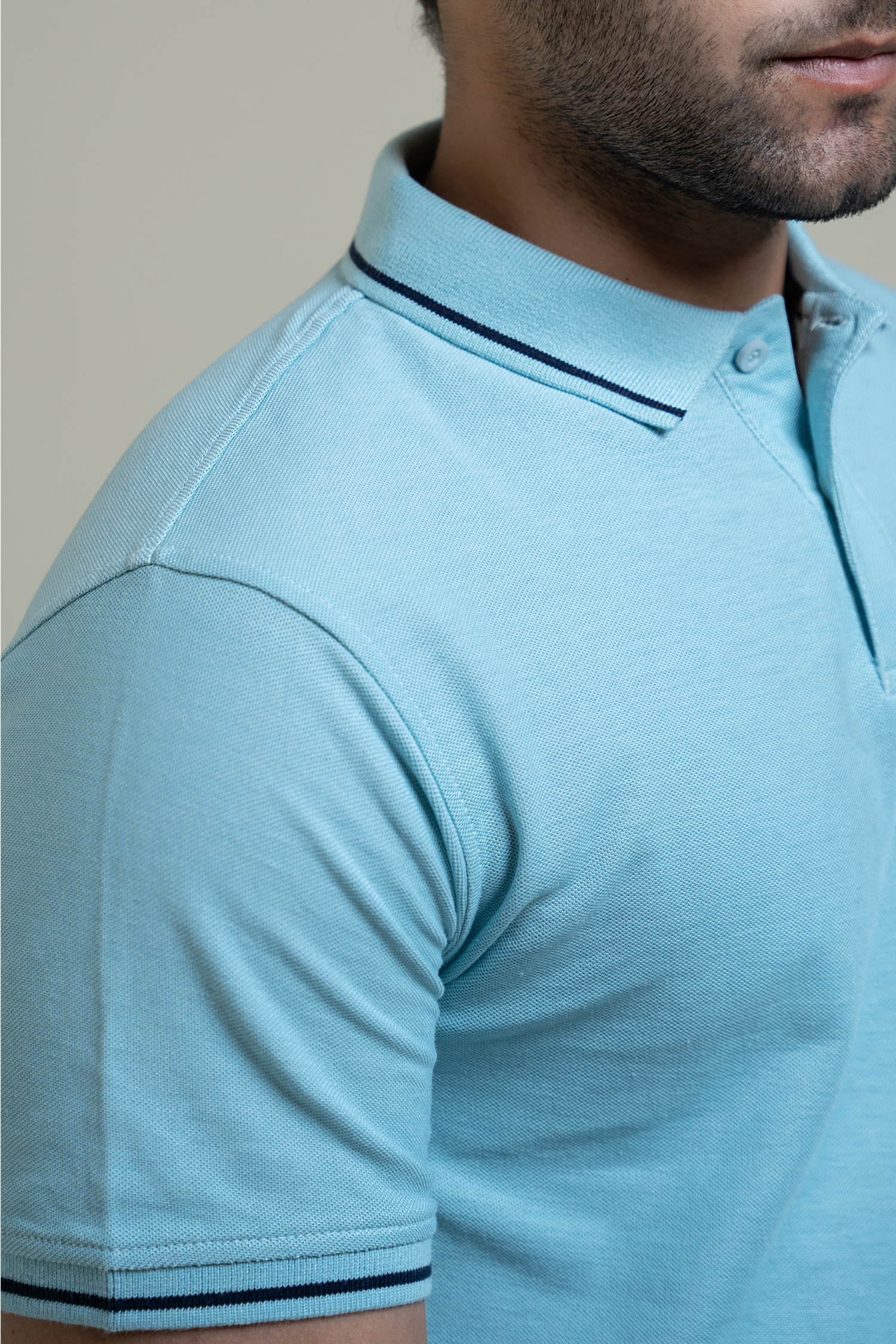 Benjamin mens polo shirt in light blue colour by JULKE